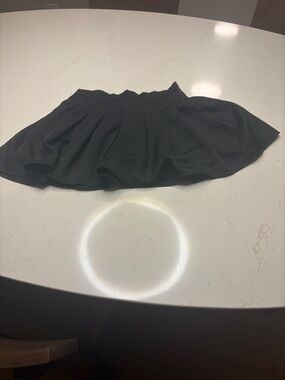 ROMWE Black Circle Skater Mini Skirt